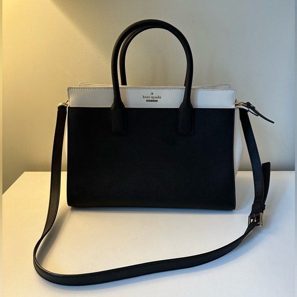 kate spade Handbags - Kate Spade Black/White Leather Cameron Street Candace Tote